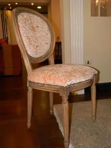 sedia legno patinato