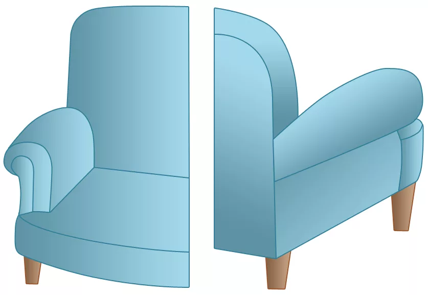 Braccioli legno ricoperto