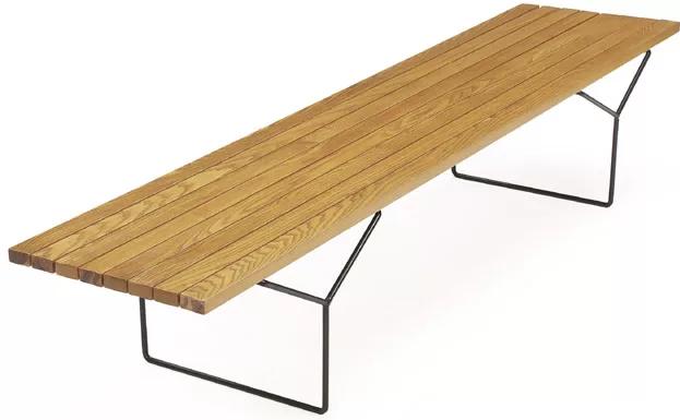 bertoia Slat bench panca