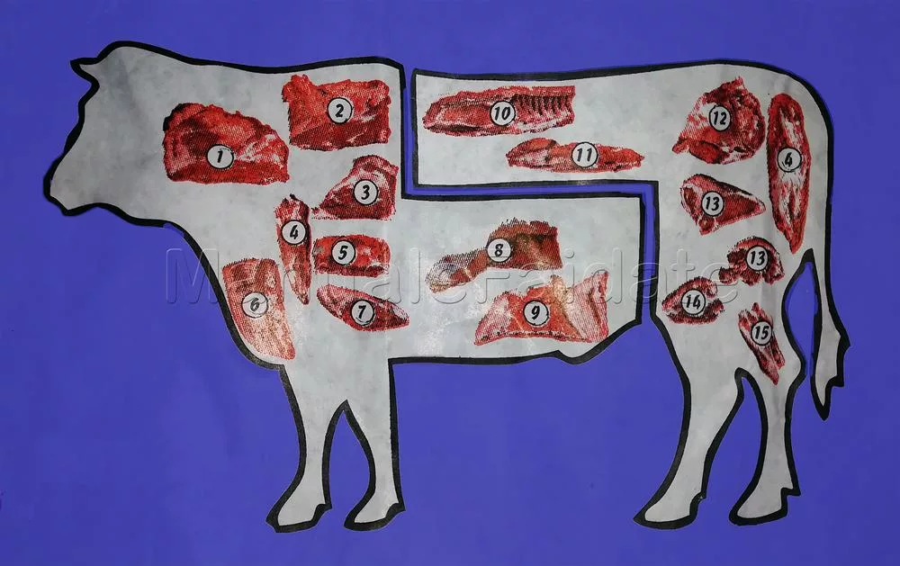 I principali tagli di carne di manzo