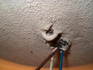 Appendere il lampadario